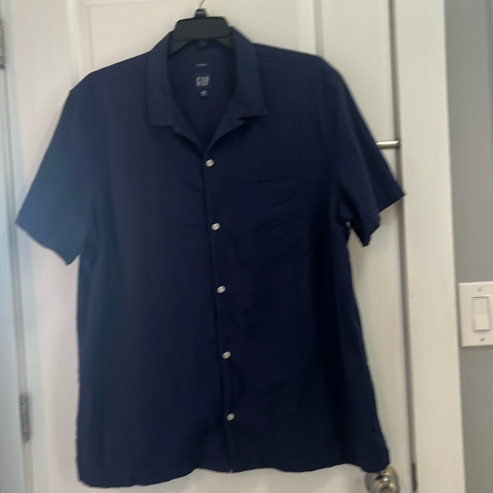 GAP Men’s Shirt Sleeve Button Up Shirt - XXL